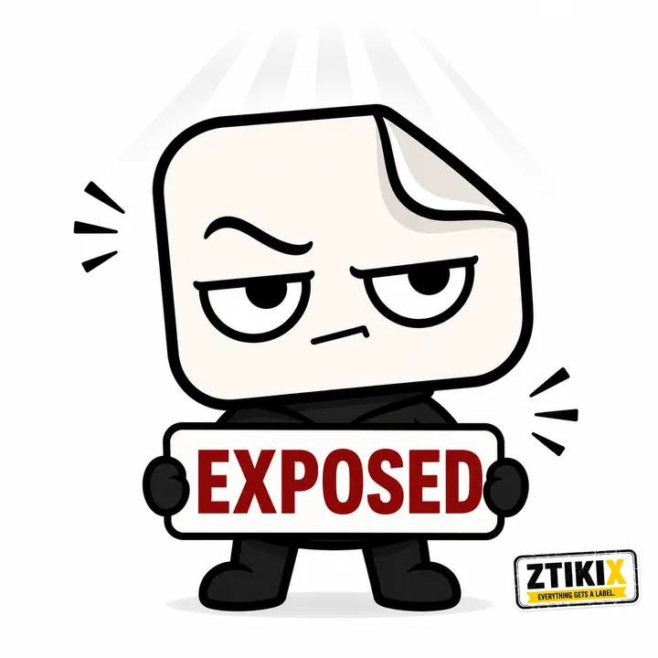 ZTIKIX holding the EXPOSED label